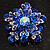 Swarovski Crystal Star Brooch (Navy Blue) - view 2