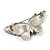 Green Crystal Butterfly Brooch (Silver Tone) - view 6
