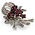 Stunning Bow Corsage Crystal Brooch (Multicoloured) - view 3