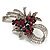 Stunning Bow Corsage Crystal Brooch (Multicoloured) - view 6