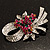 Stunning Bow Corsage Crystal Brooch (Multicoloured) - view 2