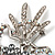 Gigantic 'Brazilian Carnival Dancer' Crystal Brooch (Silver & Clear) - view 4