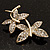 Delicate Crystal Butterfly Brooch (Gold Plated) - view 5