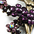 Gigantic 'Brazilian Carnival Dancer' Crystal Brooch (Bronze & Purple) - view 3