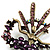Gigantic 'Brazilian Carnival Dancer' Crystal Brooch (Bronze & Purple) - view 4