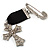 Medal Style Diamante Cross Charm Brooch (Silver Tone) - view 8