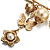 'Heart, Butterfly, Flower & Bead' Charm Safety Pin (Gold Tone) - view 5