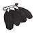 Black Feather Charm Safety Pin Brooch (Catwalk - 2014) - view 2