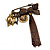 'Owl, Key, Sun, Tassel & Bow' Charm Safety Pin (Bronze Tone) - view 10