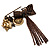 'Owl, Key, Sun, Tassel & Bow' Charm Safety Pin (Bronze Tone) - view 12