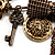 'Owl, Key, Sun, Tassel & Bow' Charm Safety Pin (Bronze Tone) - view 6