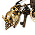 'Owl, Key, Sun, Tassel & Bow' Charm Safety Pin (Bronze Tone) - view 2