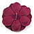 Large Violet Purple Crystal Satin Flower Brooch - view 6