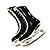 Black Enamel Figure Skates Brooch (Silver Plated) - view 2