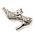 Silver Tone Diamante Shoe Brooch - view 7