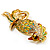 Large Gold Diamante Exotic Bird Brooch - view 5