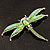 Salad Green Enamel Dragonfly Brooch - view 3