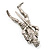 Silver Crystal Knight Brooch - view 10