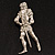Silver Crystal Knight Brooch - view 2