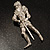 Silver Crystal Knight Brooch - view 6