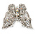 Clear Crystal Butterfly Brooch (Silver Tone Metal) - view 7