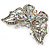 Clear Crystal Butterfly Brooch (Silver Tone Metal) - view 8