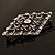 Vintage Diamante Geometric Brooch (Burn Silver Finish) - view 4