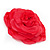 Large Pink Fabric Rose Brooch - view 4