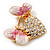 Gold Plated Diamante 'Heart' Brooch - view 3