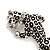 'Roaring Leopard' Silver Plated Brooch - view 2