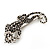 'Roaring Leopard' Silver Plated Brooch - view 5