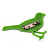 Lime Green Acrylic Sparrow Brooch - view 2
