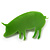 Lime Green Acrylic Piggy Brooch