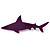 Purple Acrylic Shark Brooch - view 2