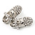 Rhodium Plated Crystal Shoes Brooch - view 5