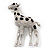 Silver Plated Giraffe Brooch - view 5