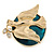 Gold Plated 'The Dove Of Peace' Brooch - view 4