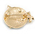 Gold Plated 'The Dove Of Peace' Brooch - view 6