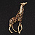 Gold Plated Enamel 'Giraffe' Brooch - view 5