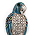 Oversized Multicoloured Enamel 'Parrot' Brooch In Silver Plated Metal - 10cm Length - view 2