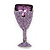 Purple/Lavender Swarovski Crystal 'Glass Of Champagne' Brooch In Rhodium Plated Metal - 6cm Length - view 5