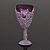 Purple/Lavender Swarovski Crystal 'Glass Of Champagne' Brooch In Rhodium Plated Metal - 6cm Length - view 2