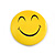 3pcs Happy Smiling Face Lapel Pin Button Badge - 3cm Diameter - view 4