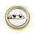 3pcs Happy Smiling Face Lapel Pin Button Badge - 3cm Diameter - view 6