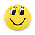 3pcs Happy Looking Smiling Face Lapel Pin Button Badge - 3cm Diameter - view 8