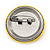 3pcs Very Happy Smiling Face Lapel Pin Button Badge - 3cm Diameter - view 6