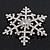 Clear Swarovski Crystal 'Christmas Snowflake' Brooch In Silver Plating - 5.5cm Diameter - view 2