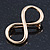 Gold Plated 'Infinity' Brooch - 40mm Width - view 4