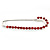 Small Red Crystal Scarf Pin Brooch In Rhodium Plating - 40mm Width - view 10