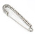 Classic Large Clear Austrian Crystal Safety Pin Brooch In Rhodium Plating - 65mm Length